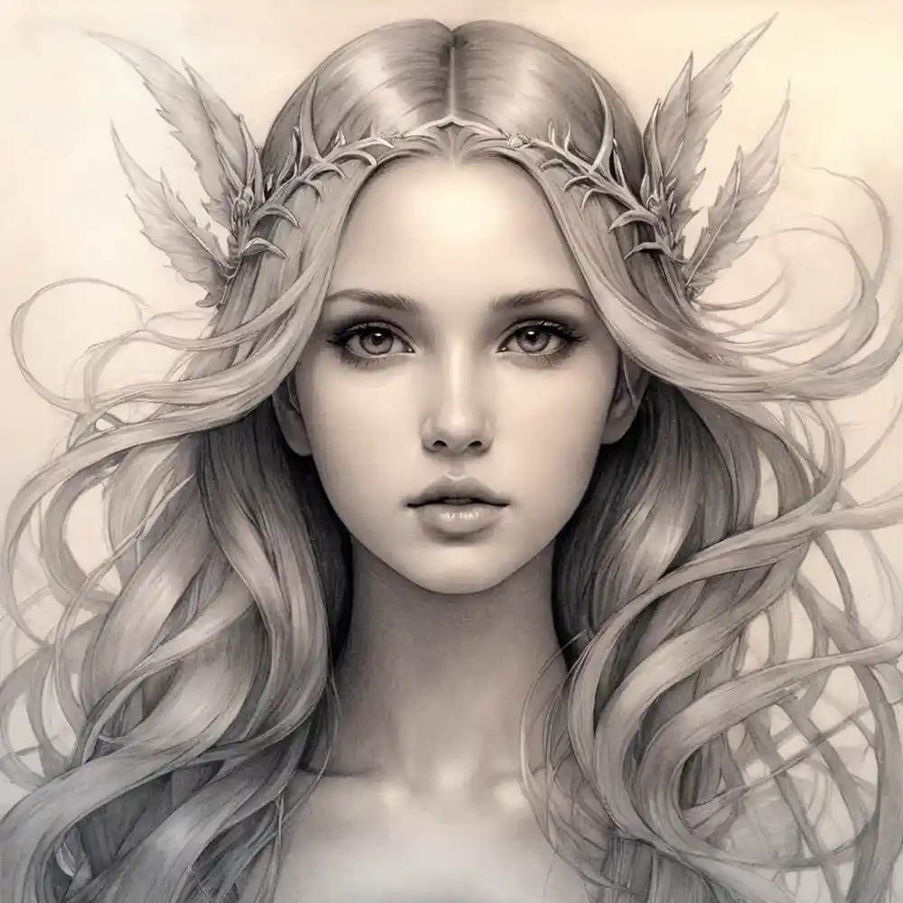 Handmade Graphite Portrait Sketch Drawing