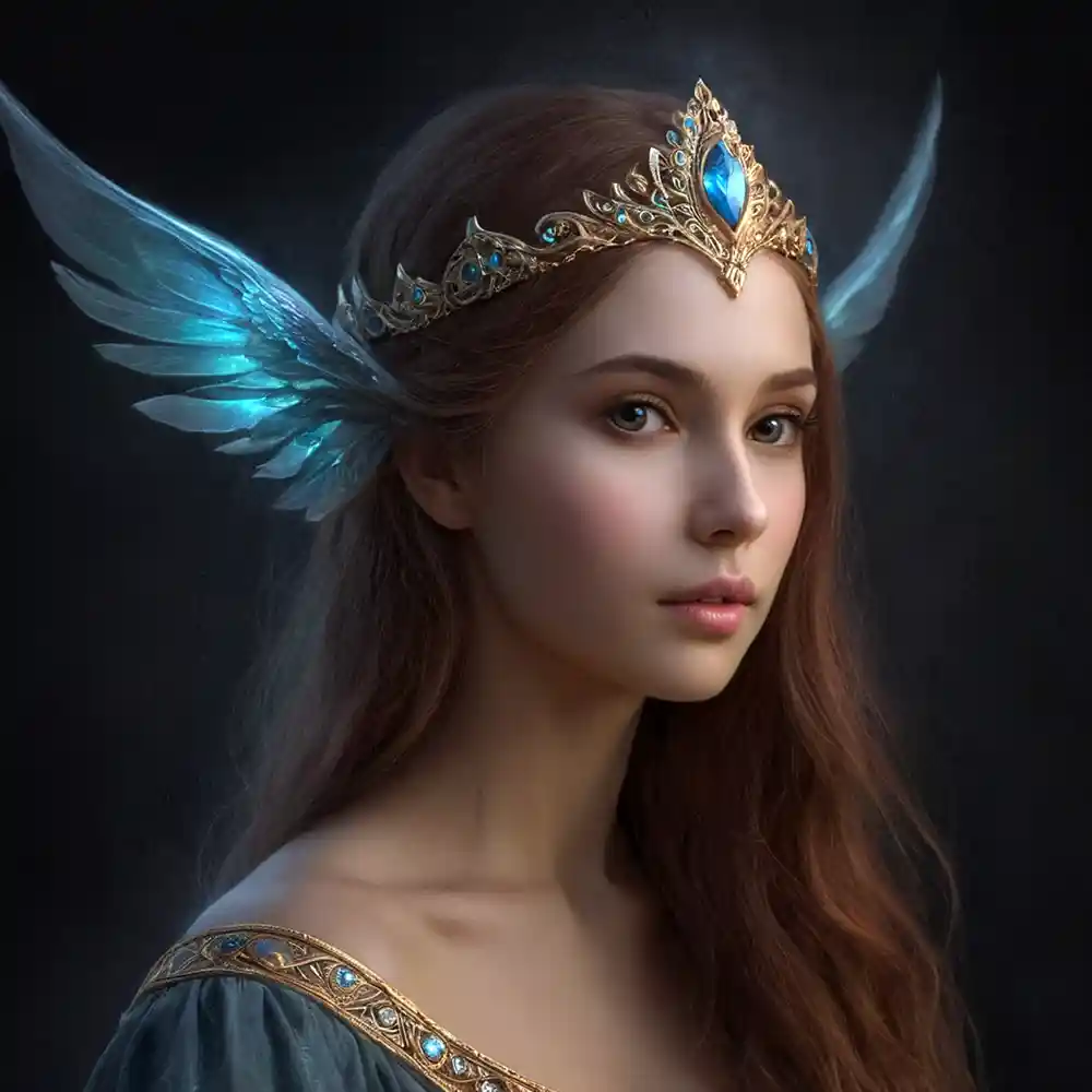 Half Portrait Pencil Art Black Background