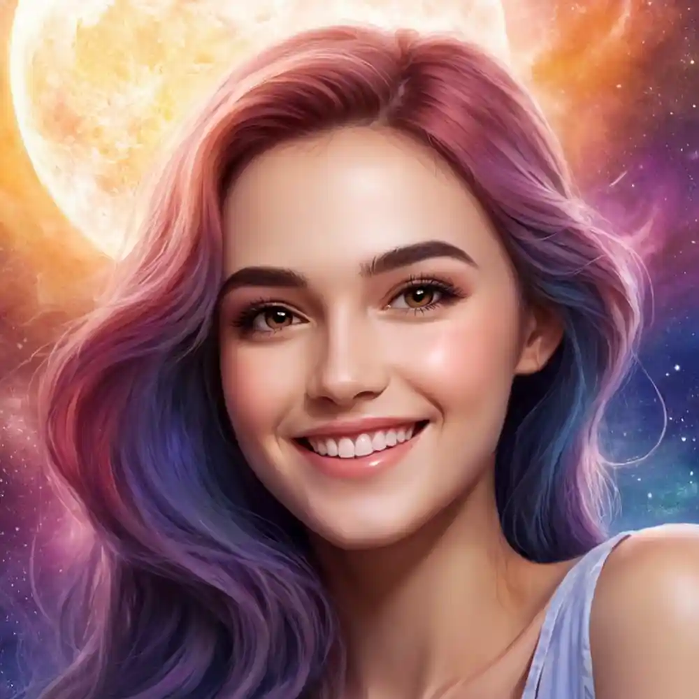 Smiling Half Portrait Handmade Drawing