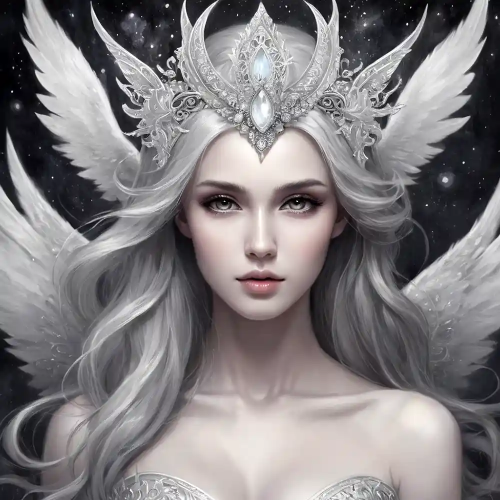 Black And White Handmade Portrait Drawing