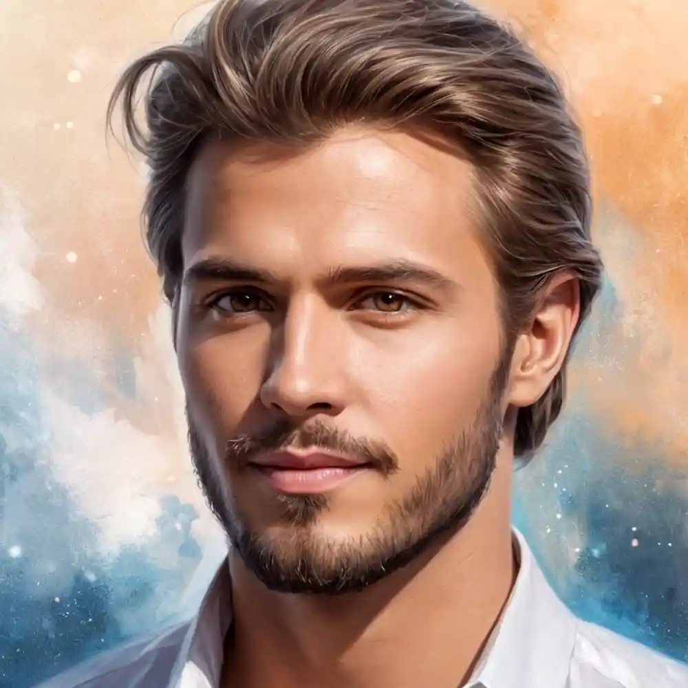 Handmade Realistic Sketch Portrait Of Man