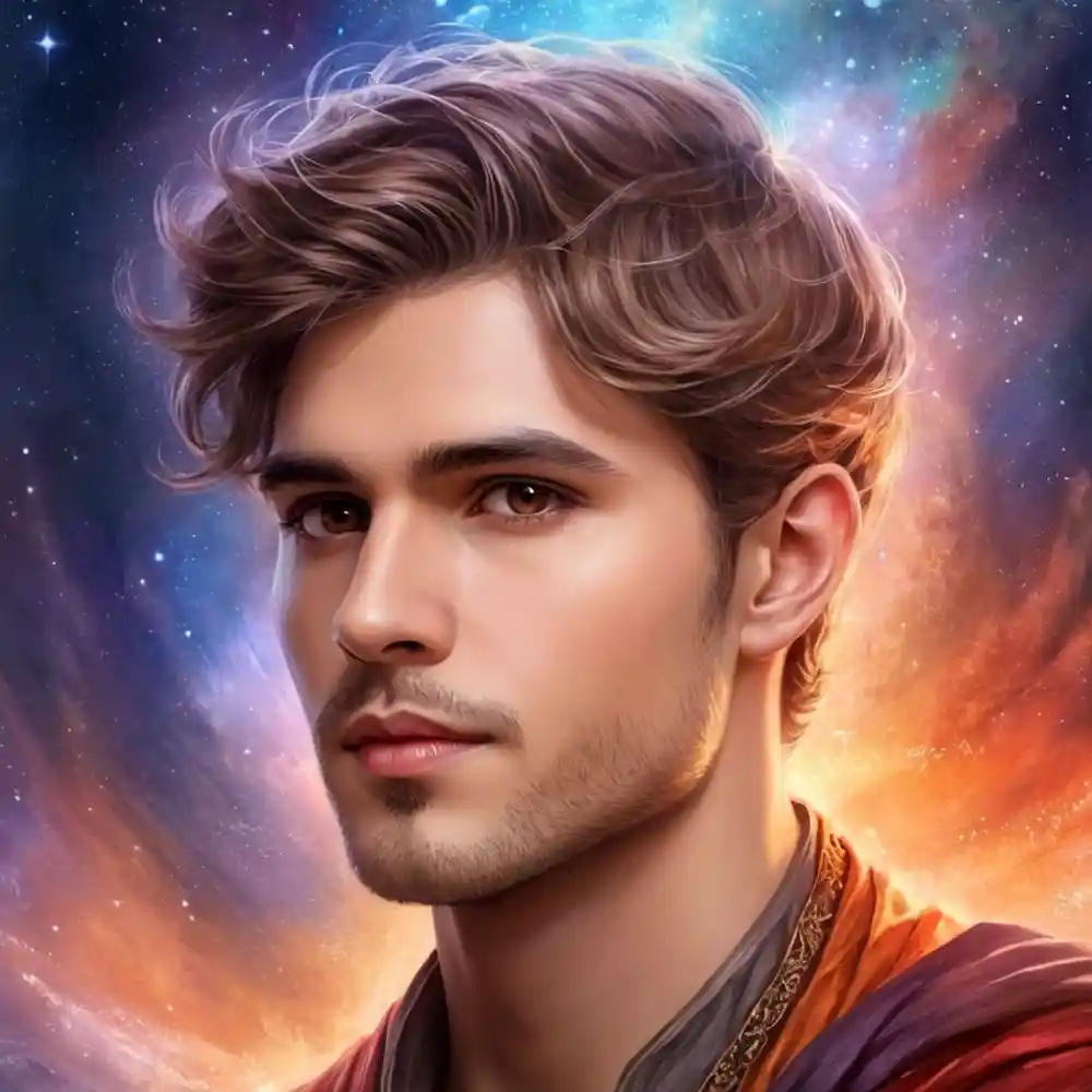 Realistic Drawing Of Male Portrait Handmade