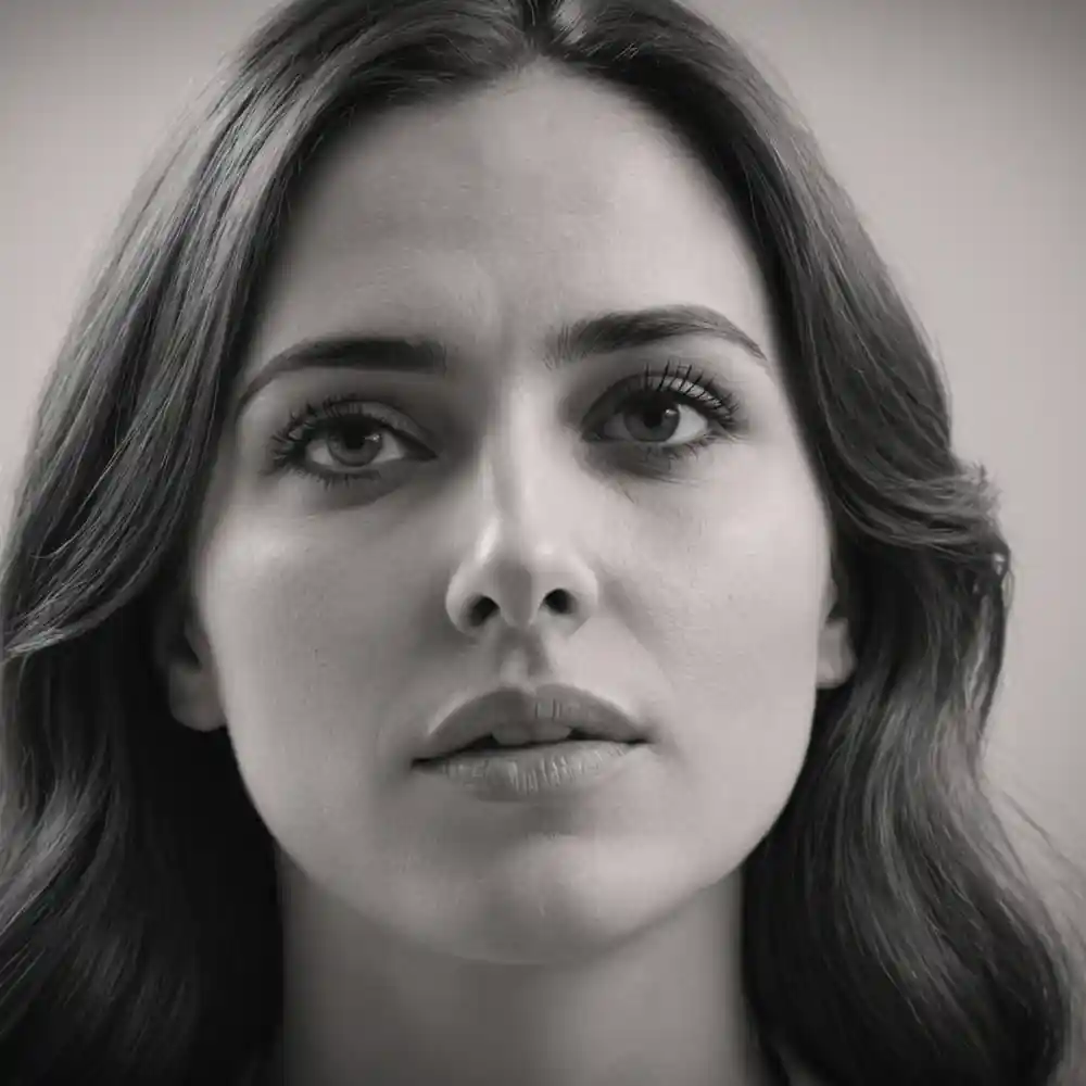 Realistic Woman Pencil Sketch-0172