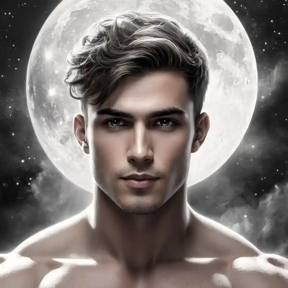 Black And White Realistic Drawing Portrait Male