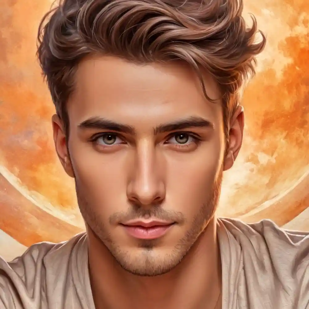 Realistic Shading Portrait Sketch Male Figure