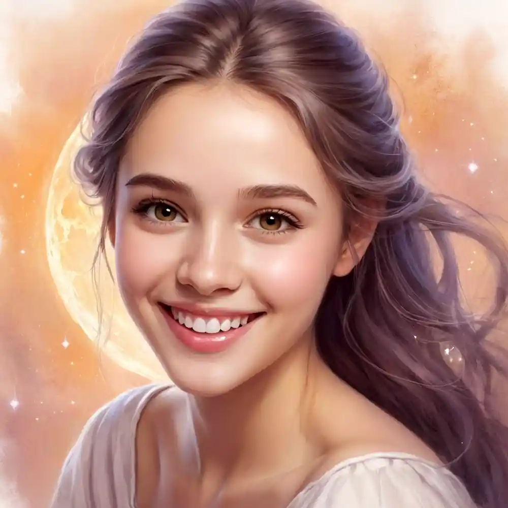 Fine Pencil Sketch Of Girl Smiling