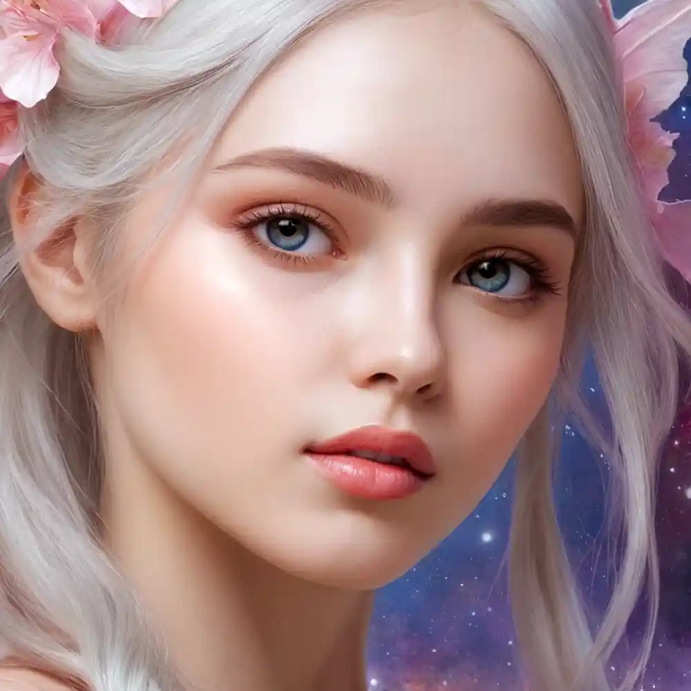 Detailed Pencil Art Portrait Close-Up