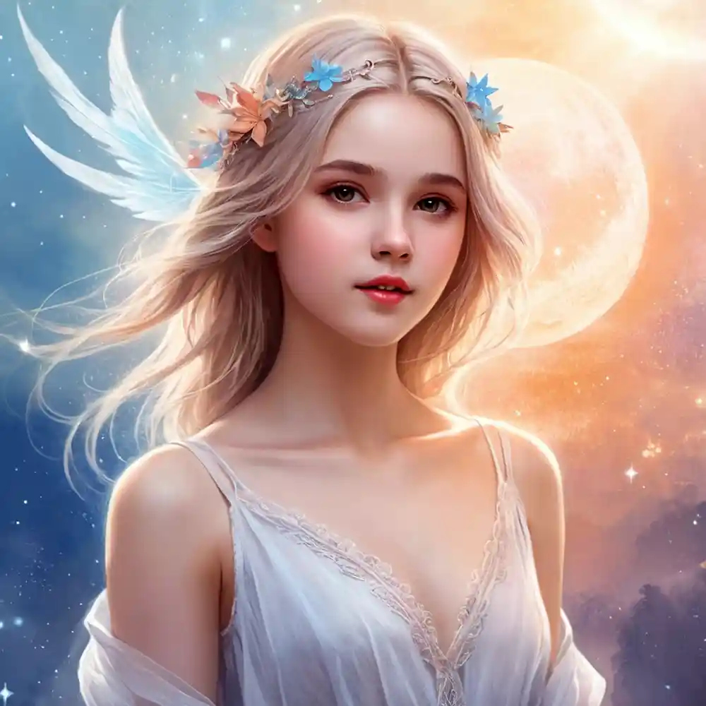 Creative Hand-Drawn Sketch Of A Young Girl