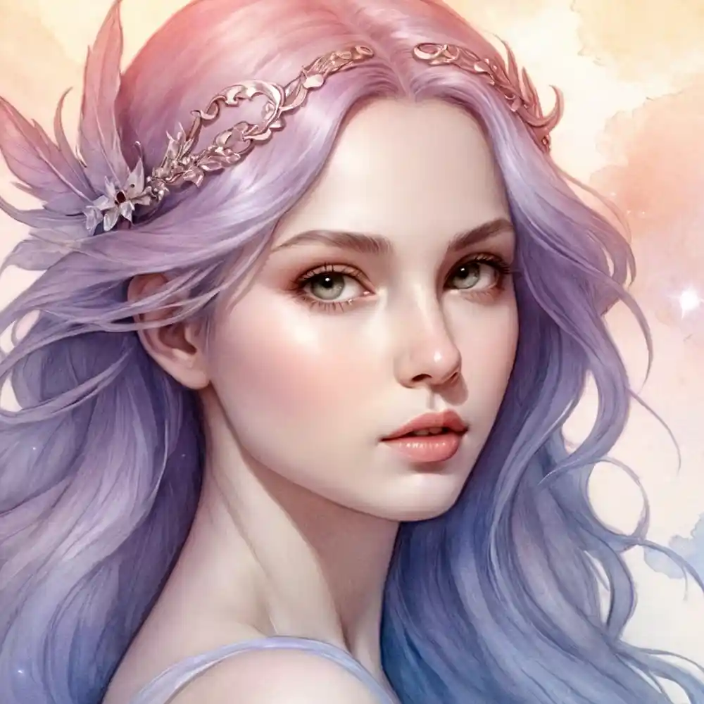 Close-Up Portrait Pencil Sketch Illustration