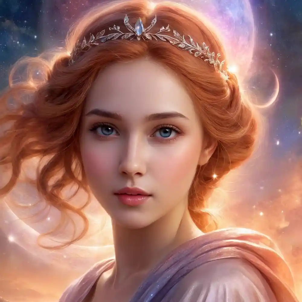 Artistic Female Portrait In Pencil Art