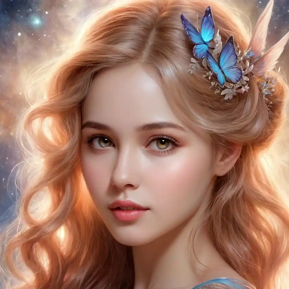 Detailed Female Portrait In Pencil Artwork