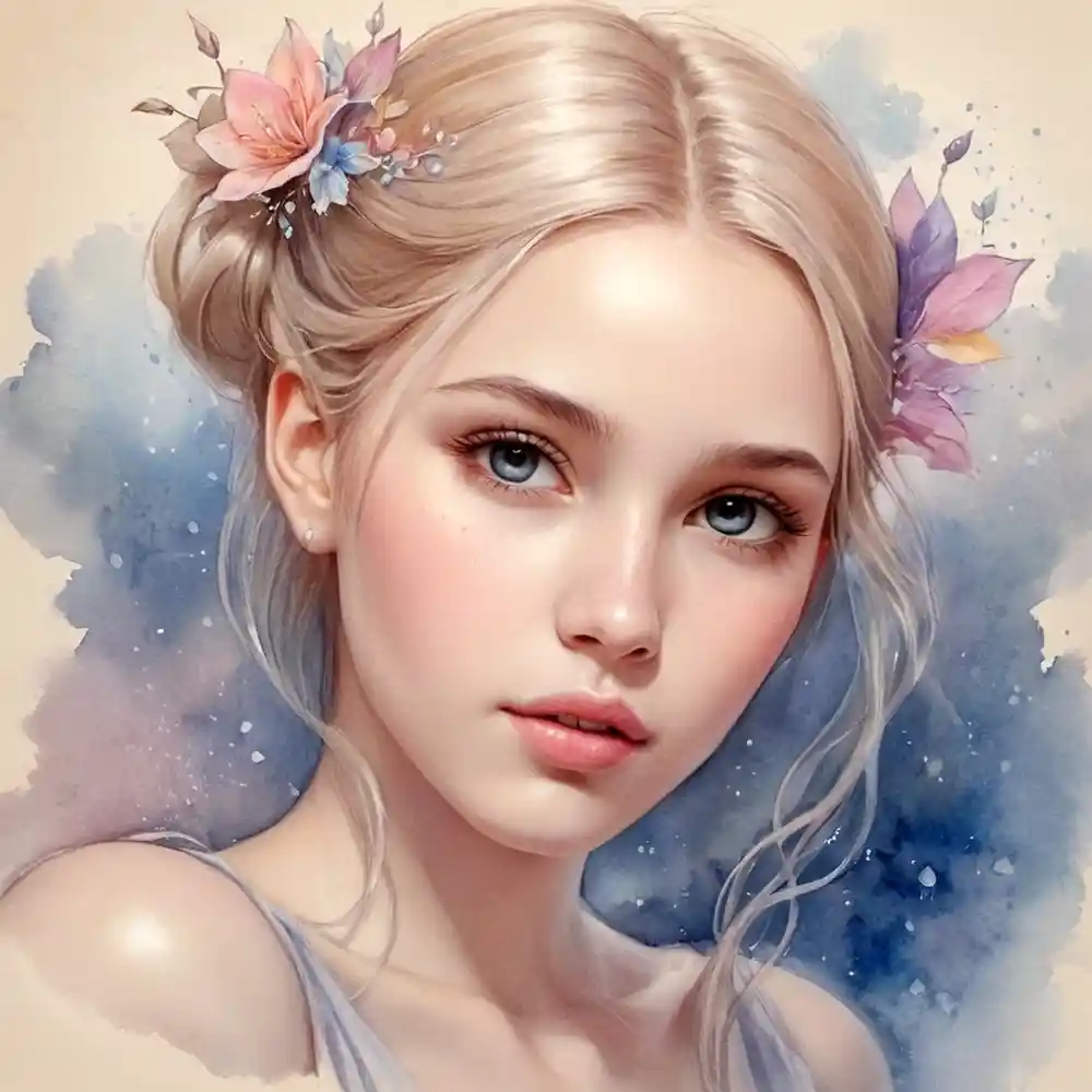 Creative Pencil Face Sketch Of A Girl