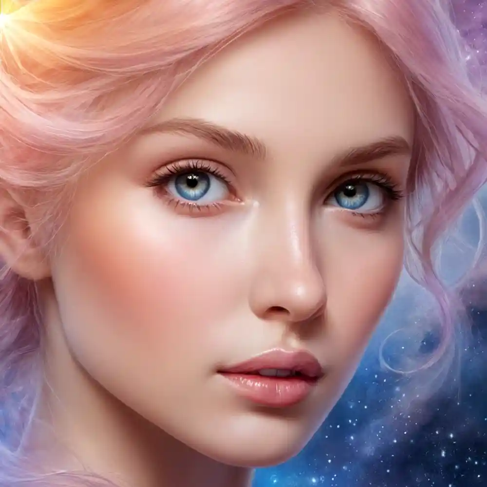 Realistic Pencil Drawing Close-Up Face