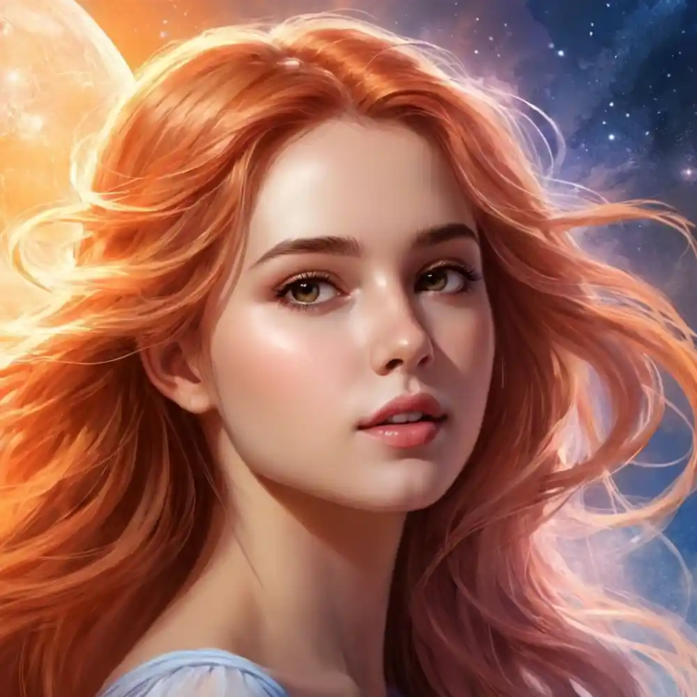 Realistic Female Portrait Sketch Illustration