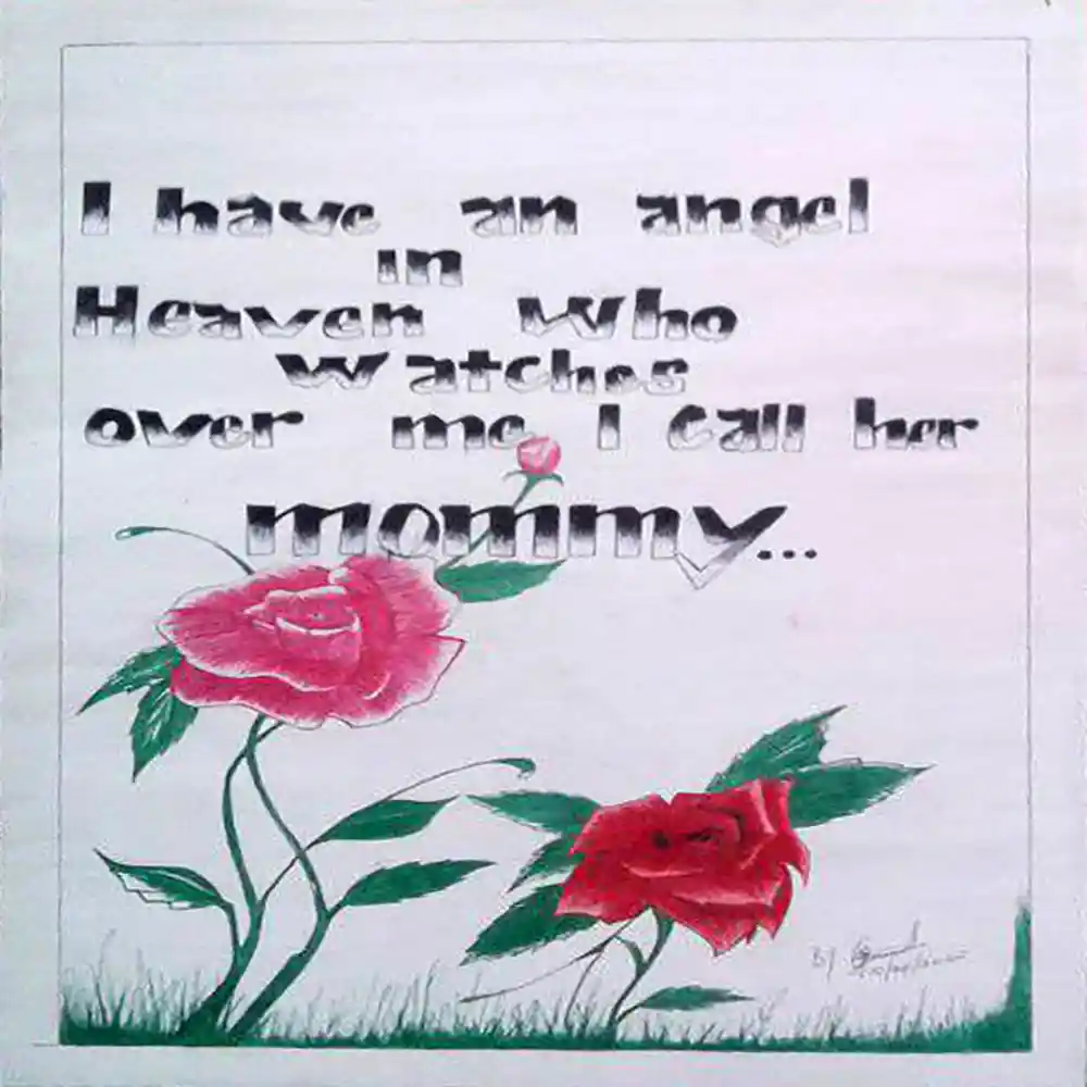 Angel Mommy Heaven Tribute Art