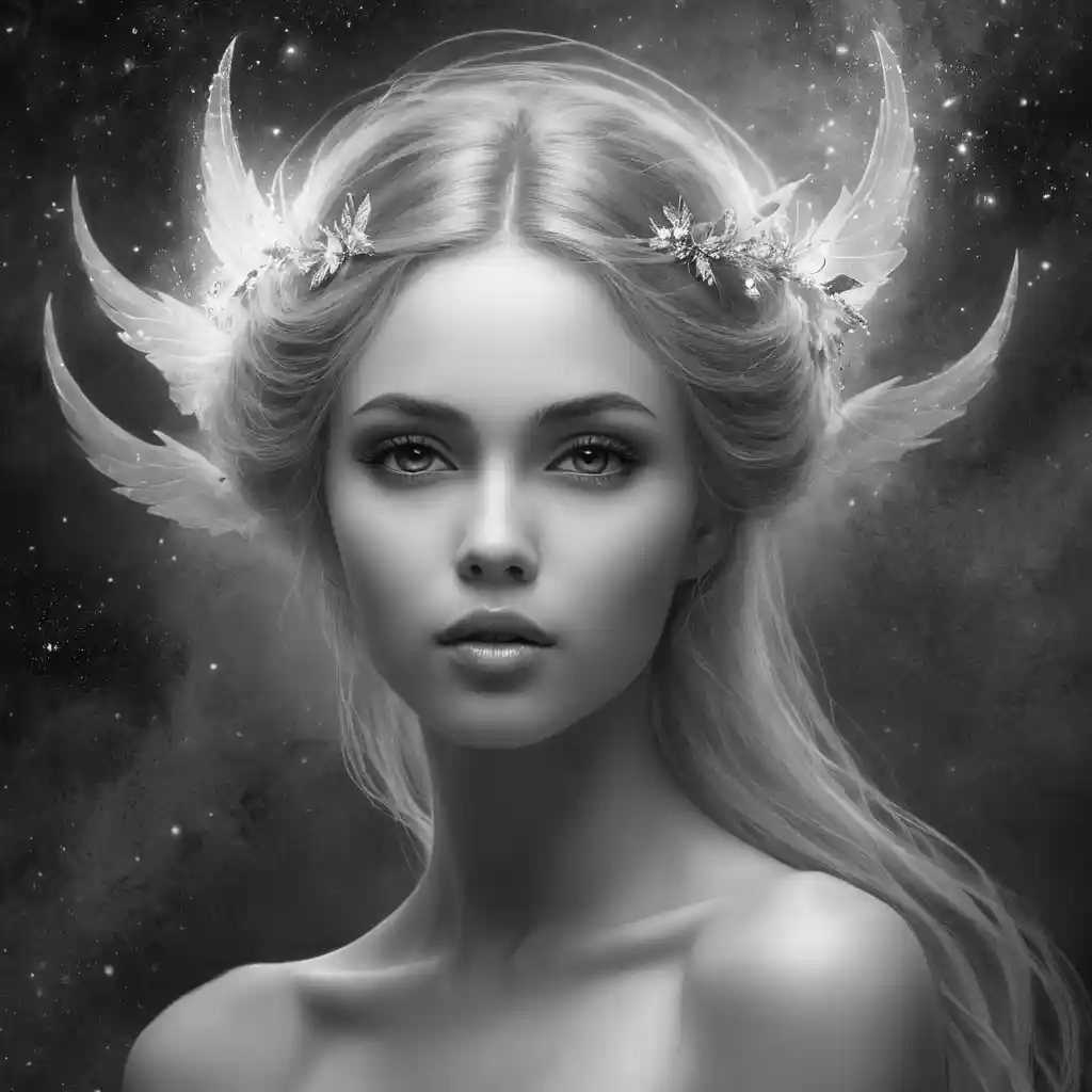 Black And White Handmade Portrait Art