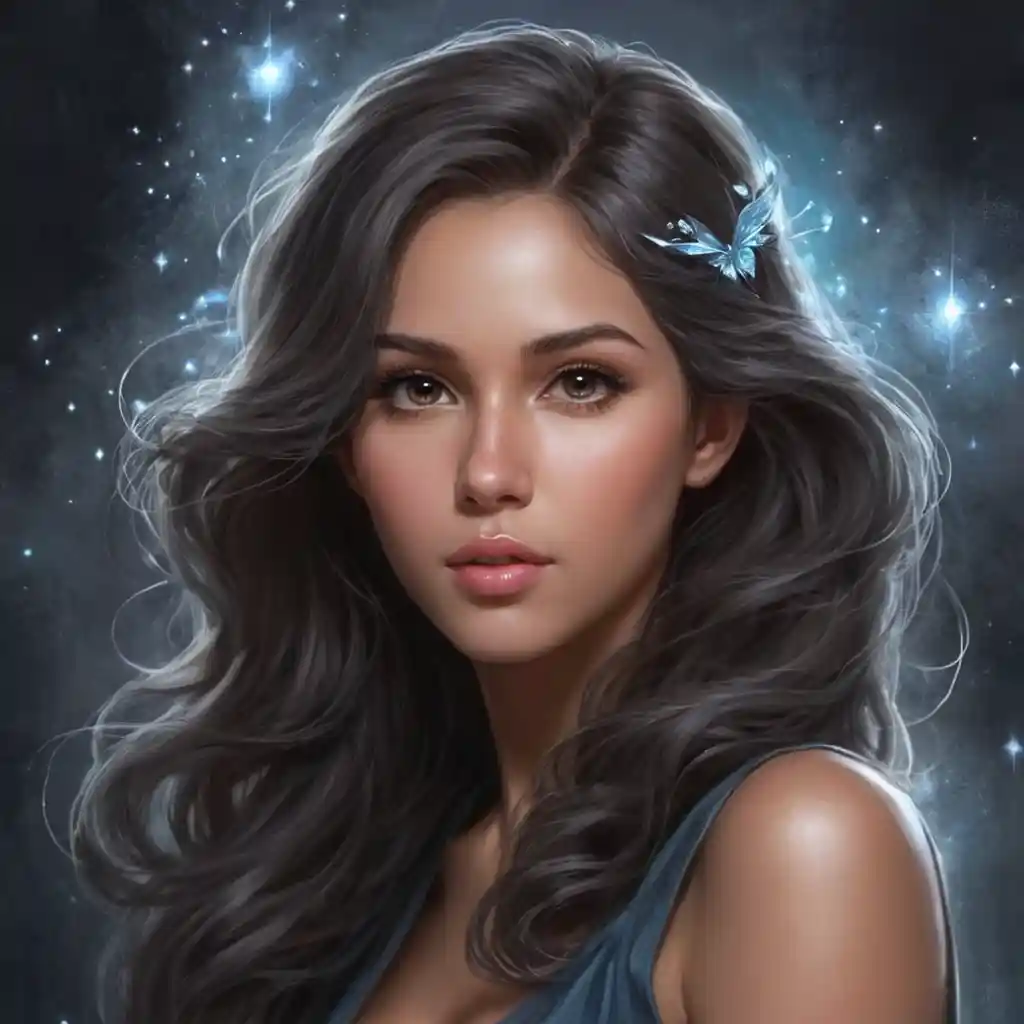 Black Background Portrait Pencil Sketch Art