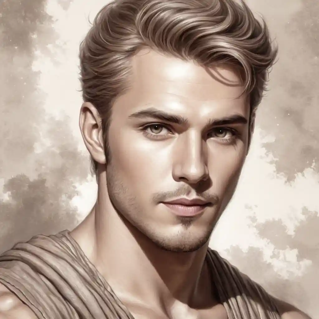 Realistic Male Portrait Sketch Pencil Artwork