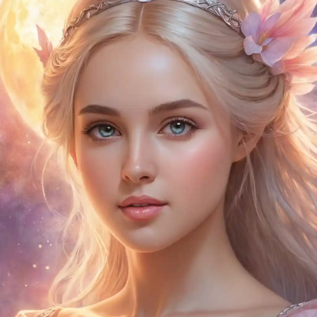 Handmade Pencil Drawing Close-Up Portrait