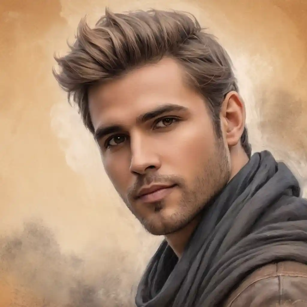 Charcoal Shading Male Portrait Sketch