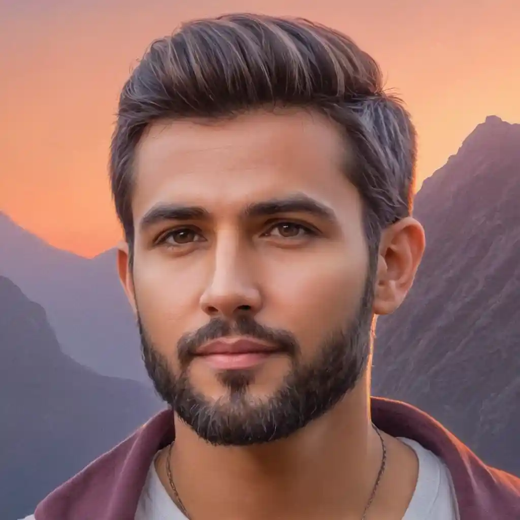 Handmade Shading Male Portrait Pencil Art