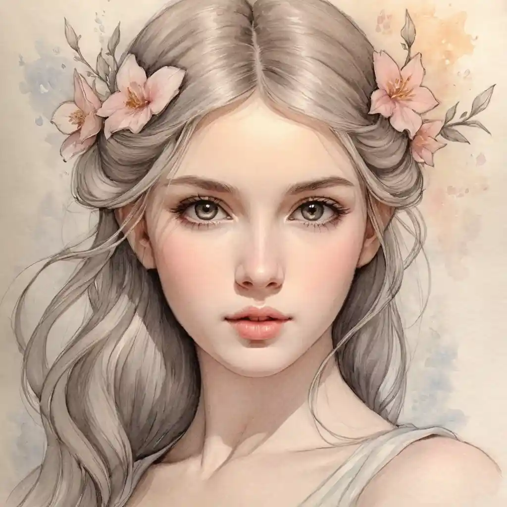 Pencil Sketch Portrait Drawing Handmade Art