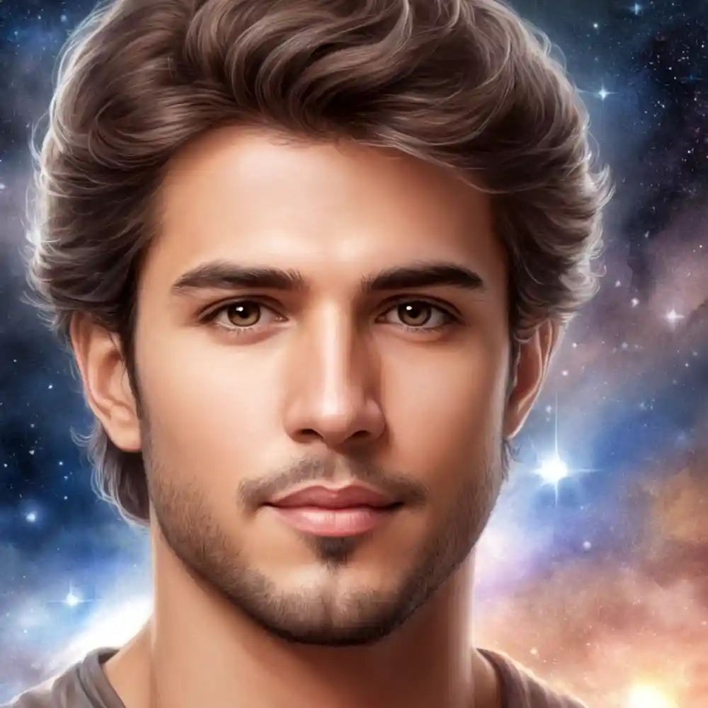 Realistic Male Face Portrait Pencil Drawing