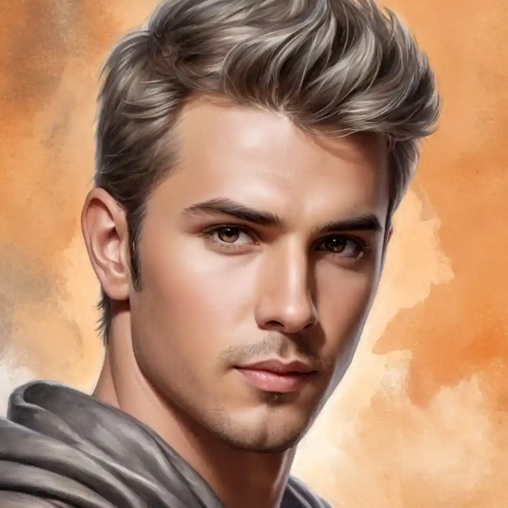 Realistic Graphite Portrait Sketch Male Art