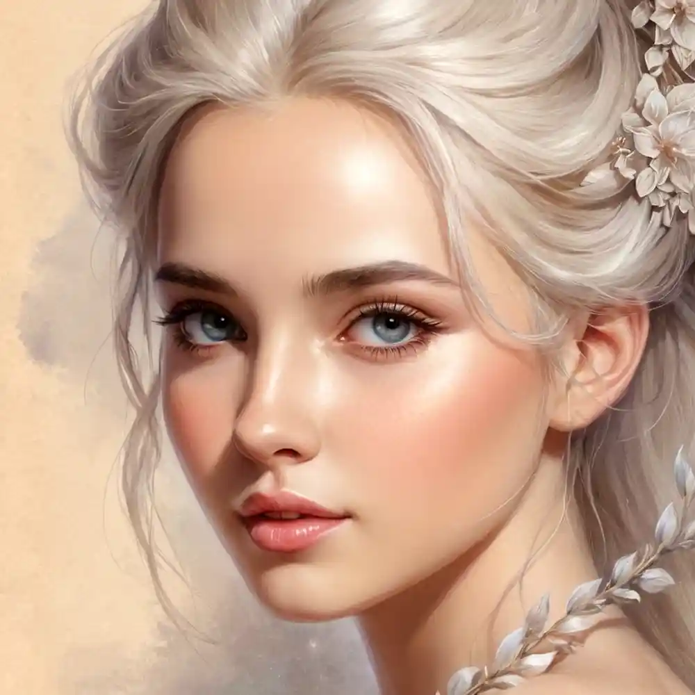 Pencil Sketch Portrait Close-Up Handmade Art