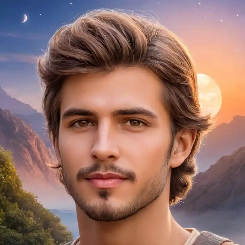 Handmade Realistic Pencil Drawing Male Face