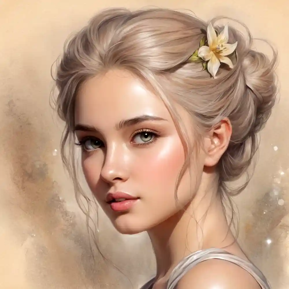 Pencil Sketch Portrait Shading Close-Up View