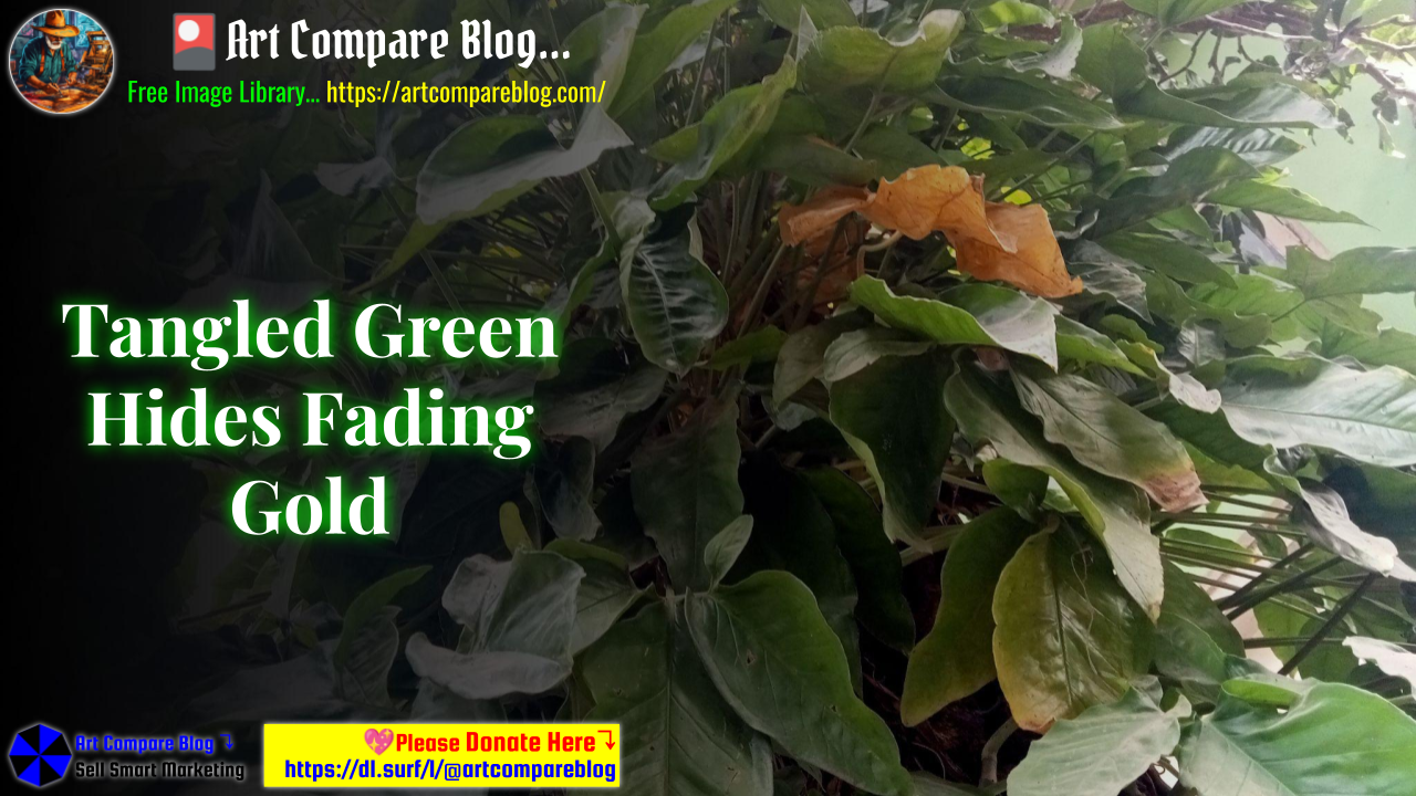 Tangled Green Hides Fading Gold