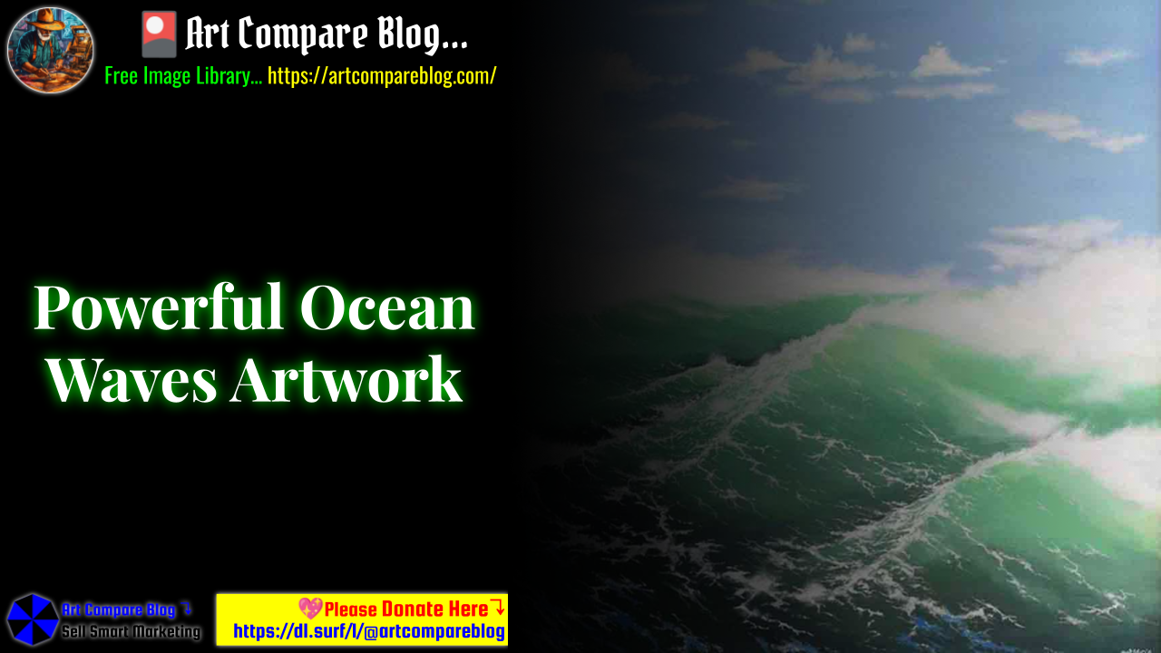Powerful Ocean Waves Artwork