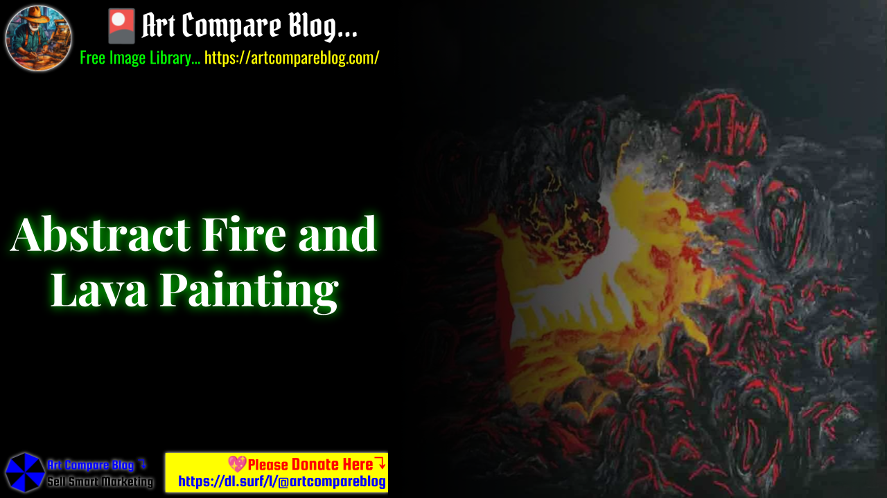 Abstract Fire and Lava Painting