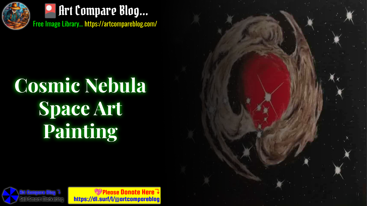 Cosmic Nebula Space Art Painting