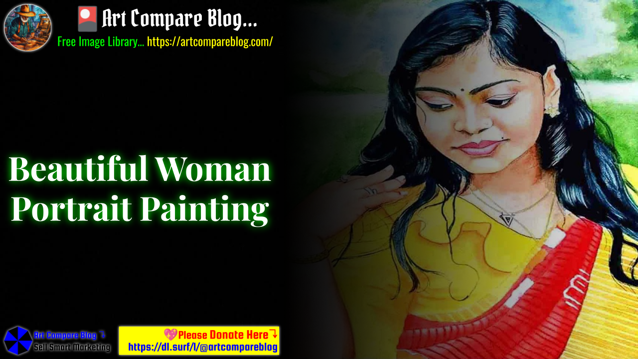 Beautiful Woman Portrait Painting