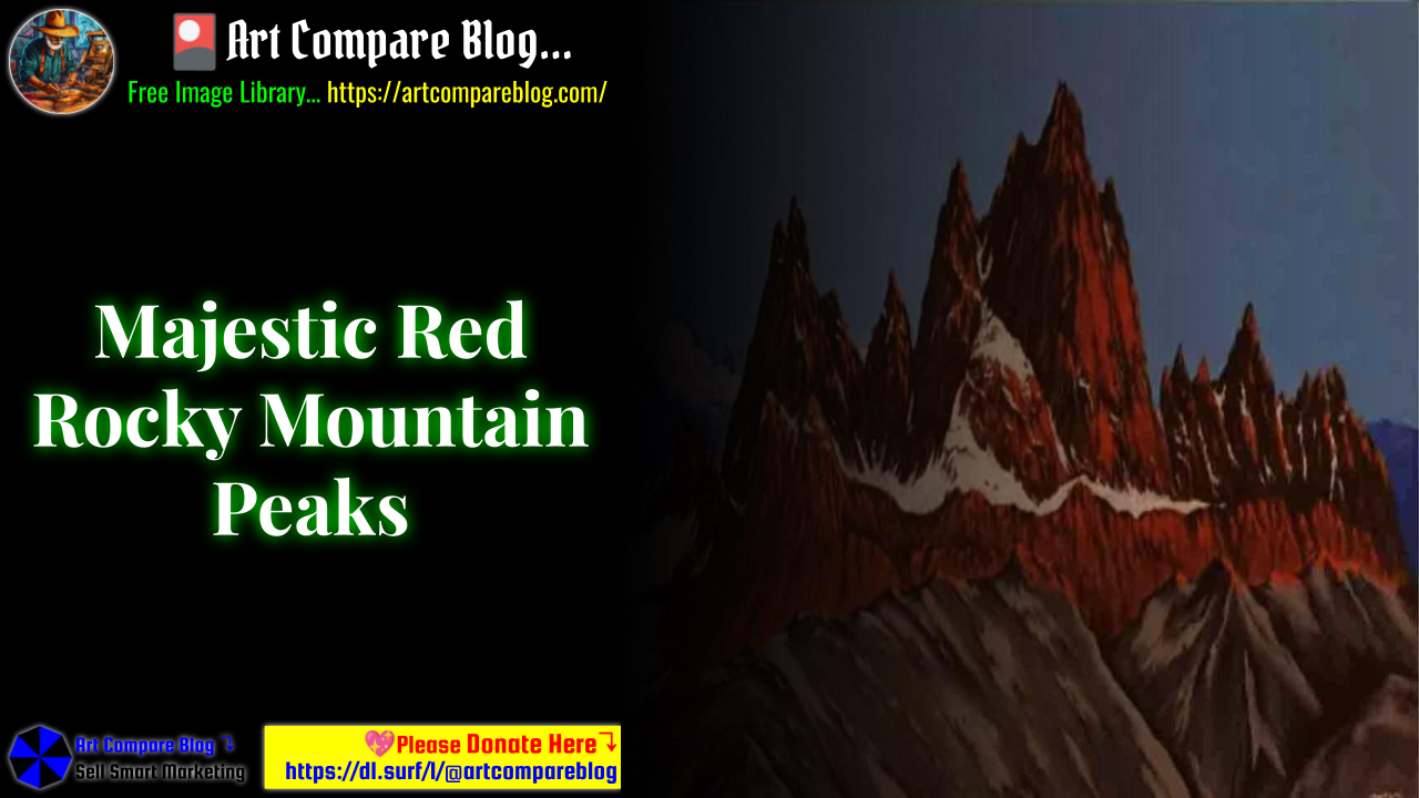 Majestic Red Rocky Mountain Peaks