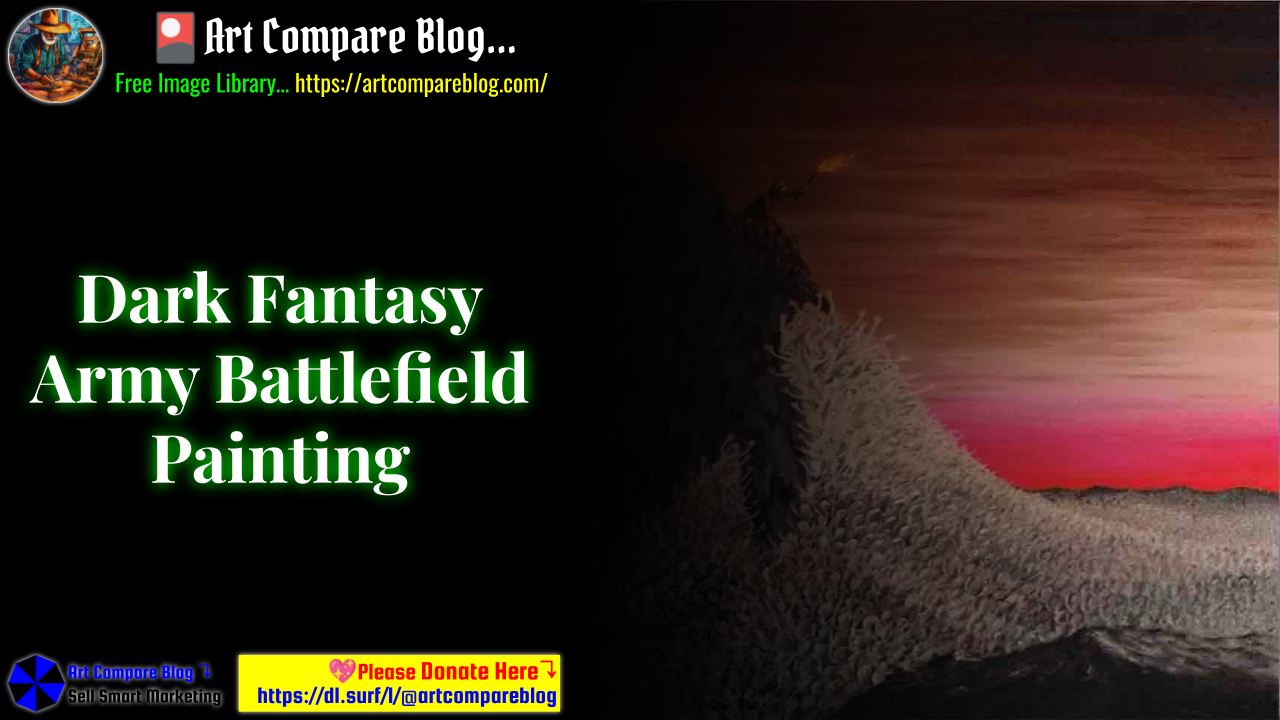 Dark Fantasy Army Battlefield Painting
