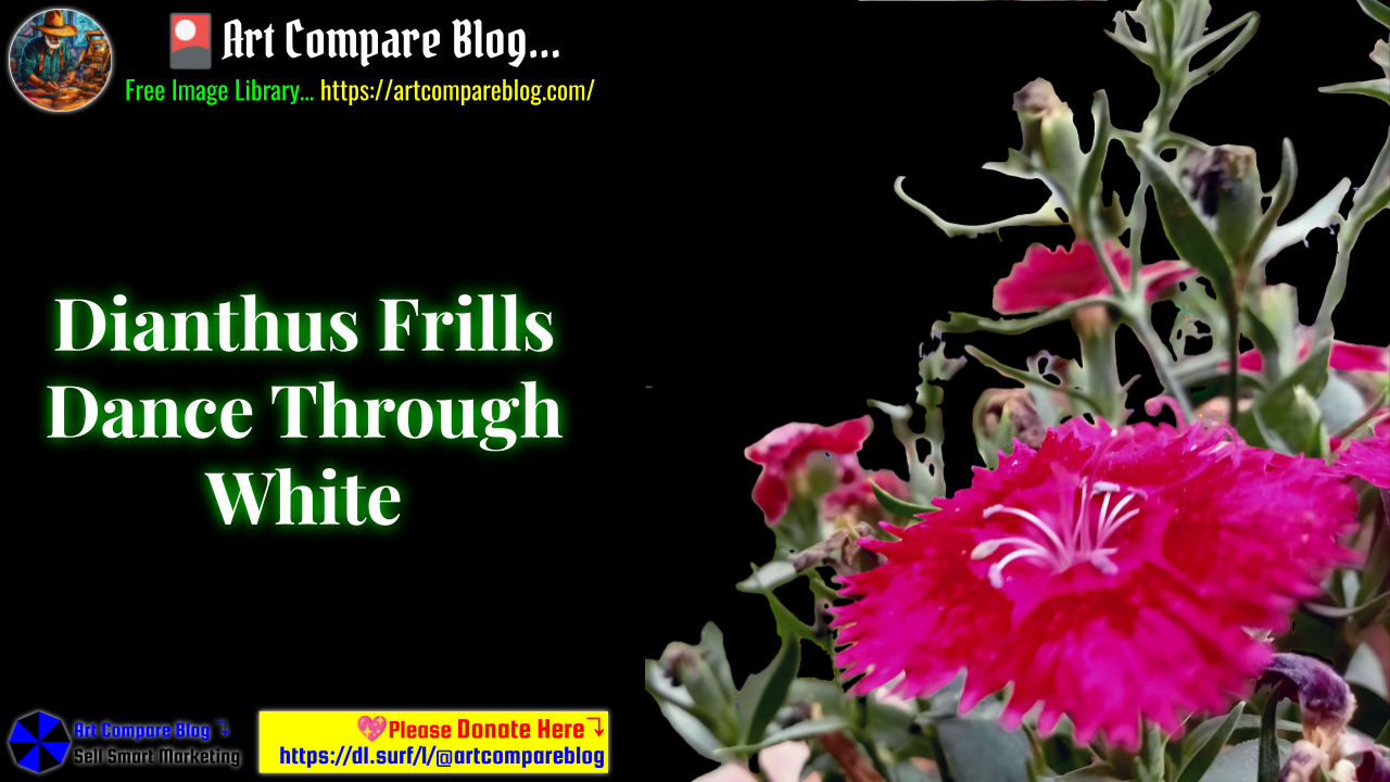 Dianthus Frills Dance Through White