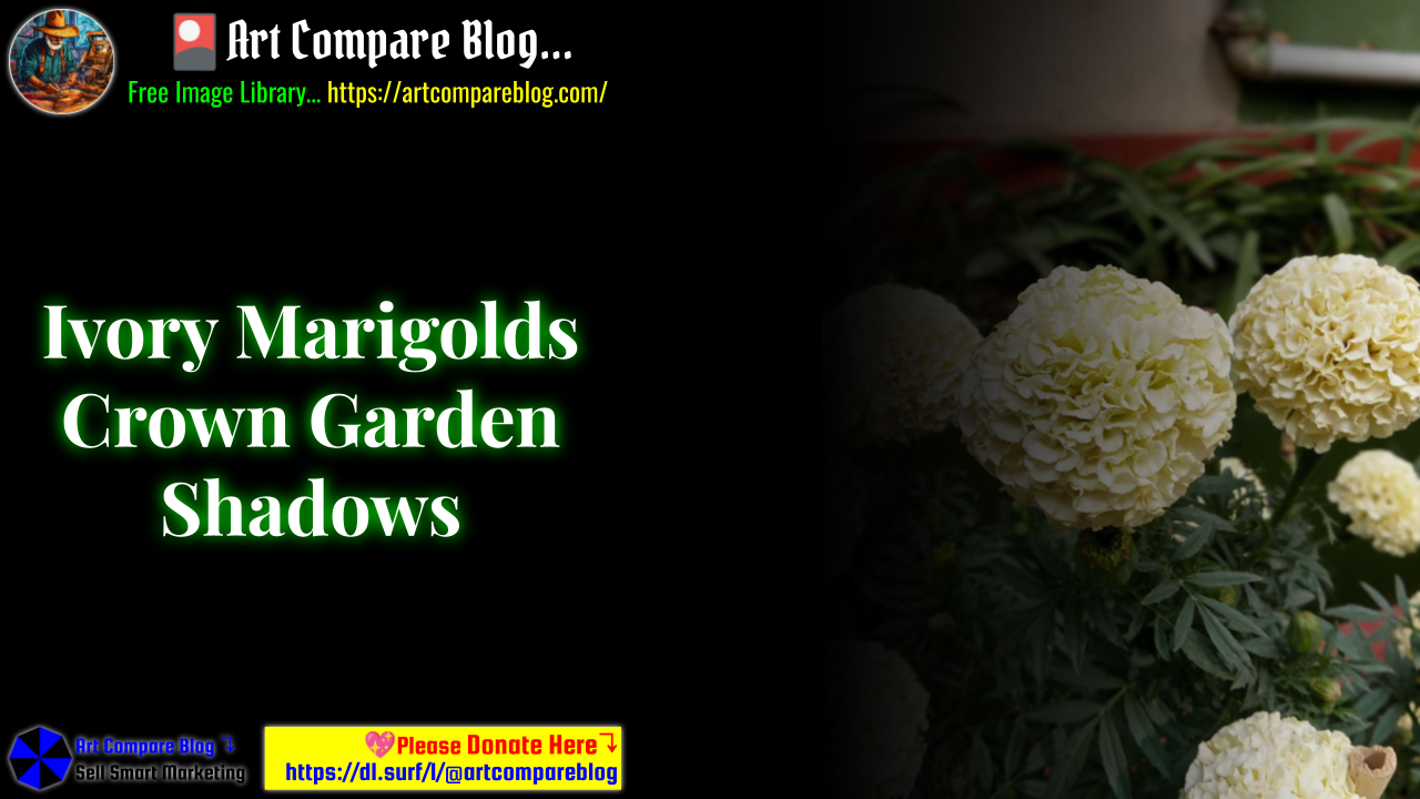 Ivory Marigolds Crown Garden Shadows