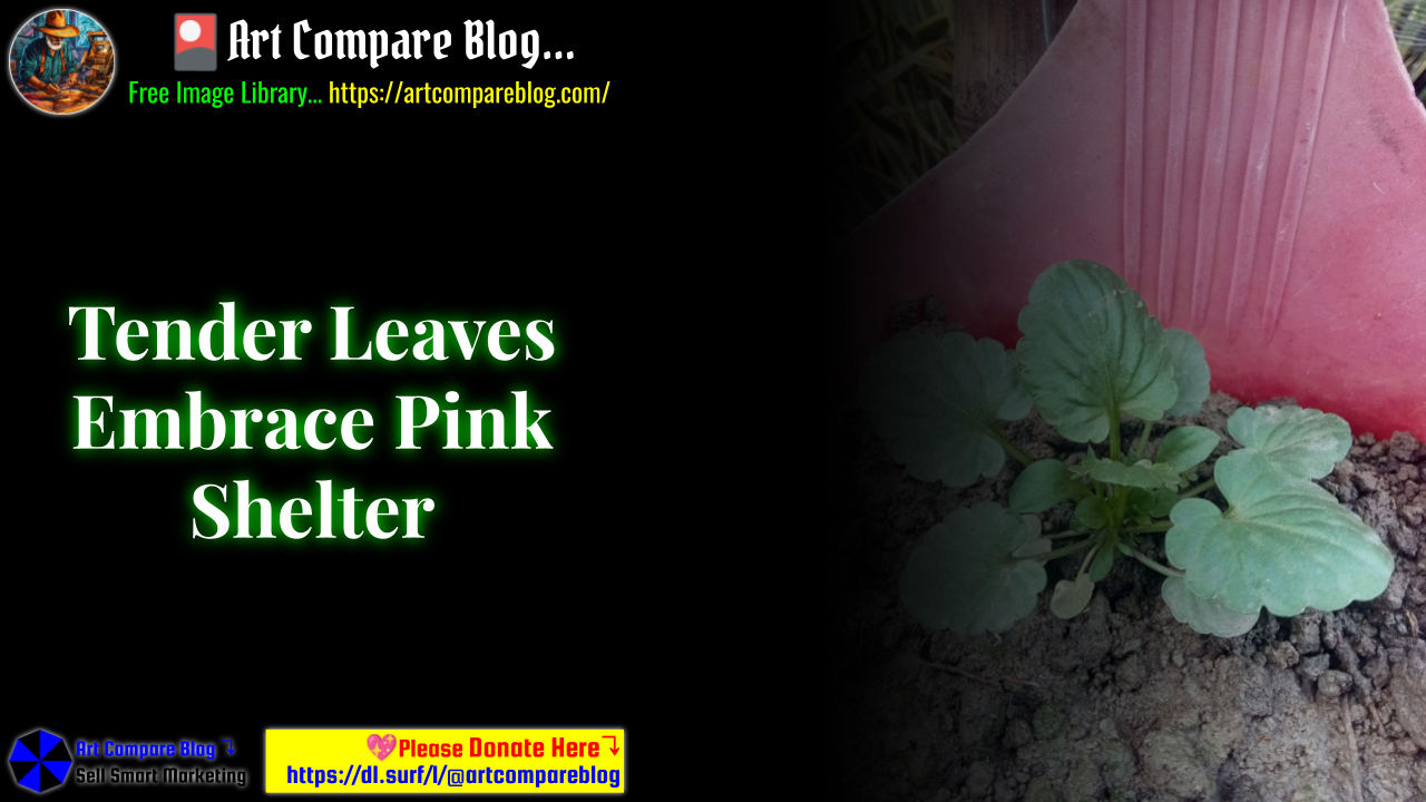 Tender Leaves Embrace Pink Shelter