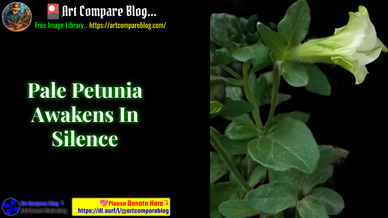 Pale Petunia Awakens In Silence