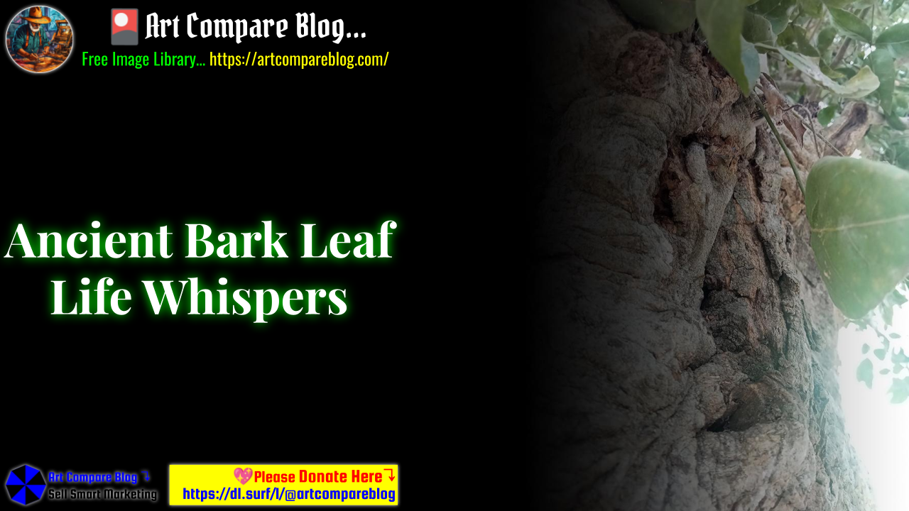 Ancient Bark Leaf Life Whispers