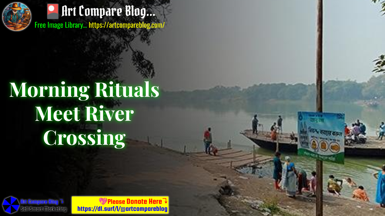 Morning Rituals Meet River Crossing