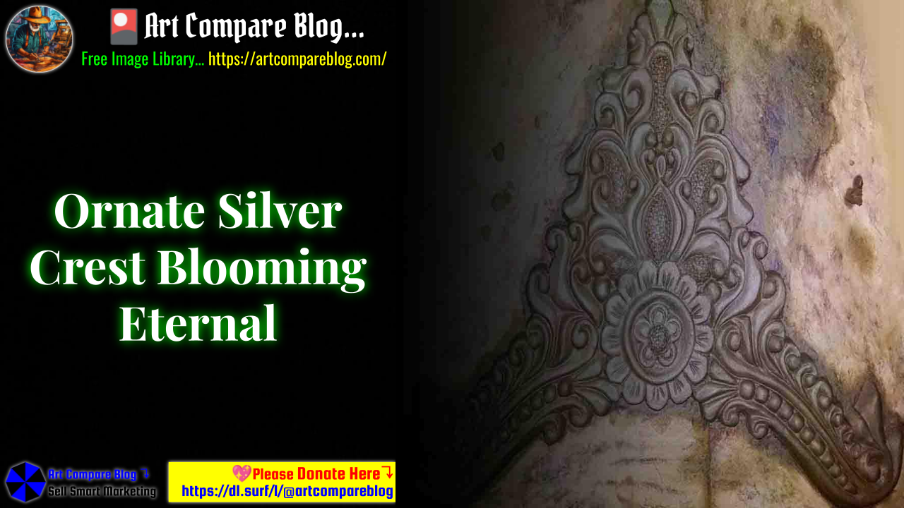 Ornate Silver Crest Blooming Eternal