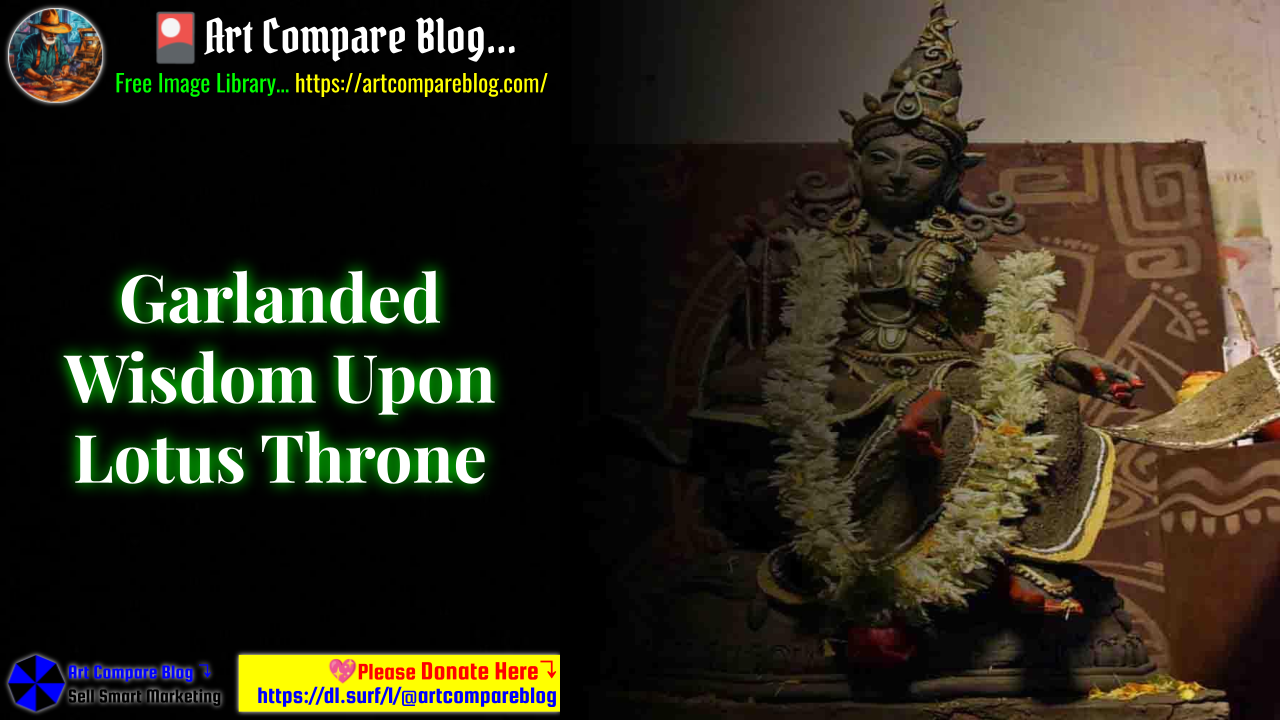 Garlanded Wisdom Upon Lotus Throne