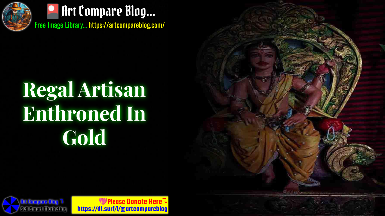 Regal Artisan Enthroned In Gold