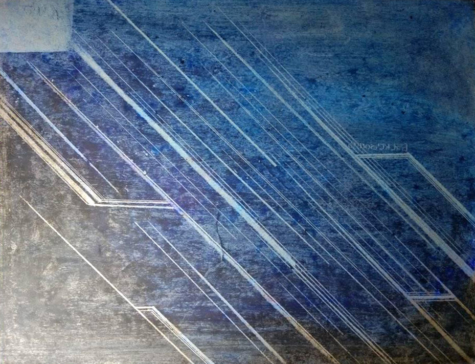 Azure Lines Carving Geometric Pathways-1