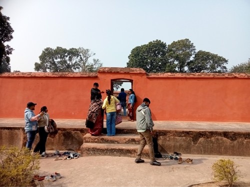 Barefoot Pilgrims Enter Vermilion Gate