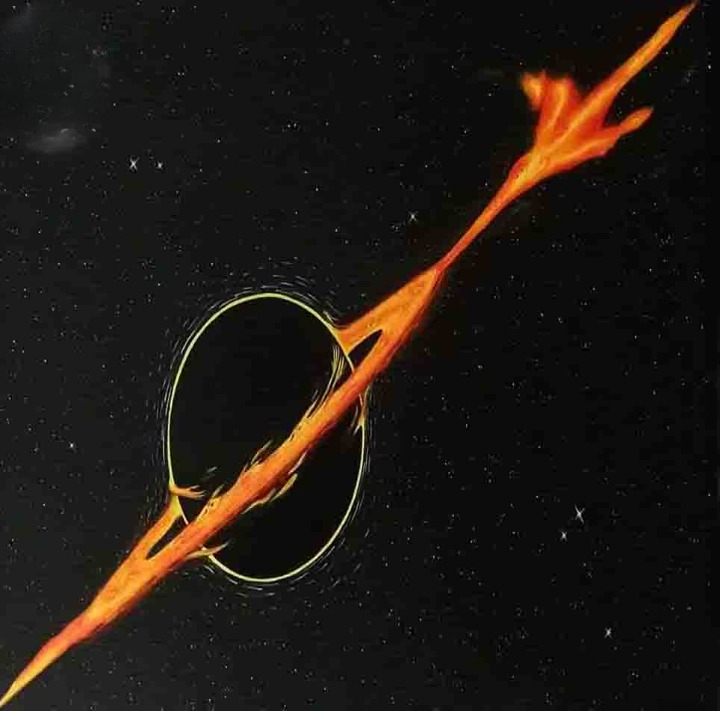 Black Hole with Fiery Accretion